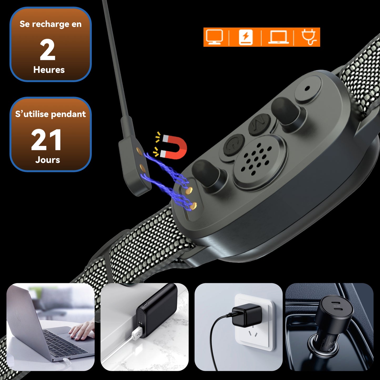 Automatic Anti Bark Dog Collar,Vibrating Collar-BC3V