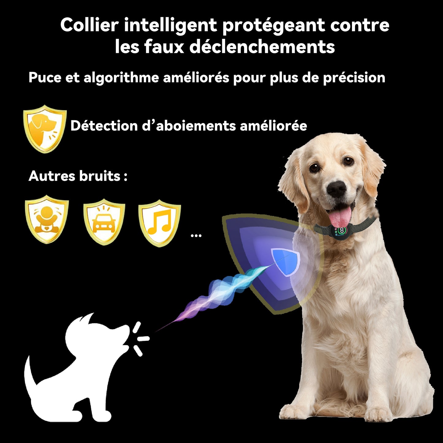 Automatic Anti Bark Dog Collar,Vibrating Collar-B659