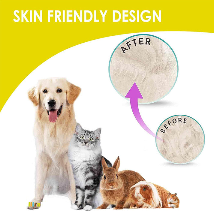 Lot de 2 brosses de toilettage pour chien, brosse de bain en silicone souple de qualité supérieure, poignée réglable, peigne apaisant pour poils longs et secs