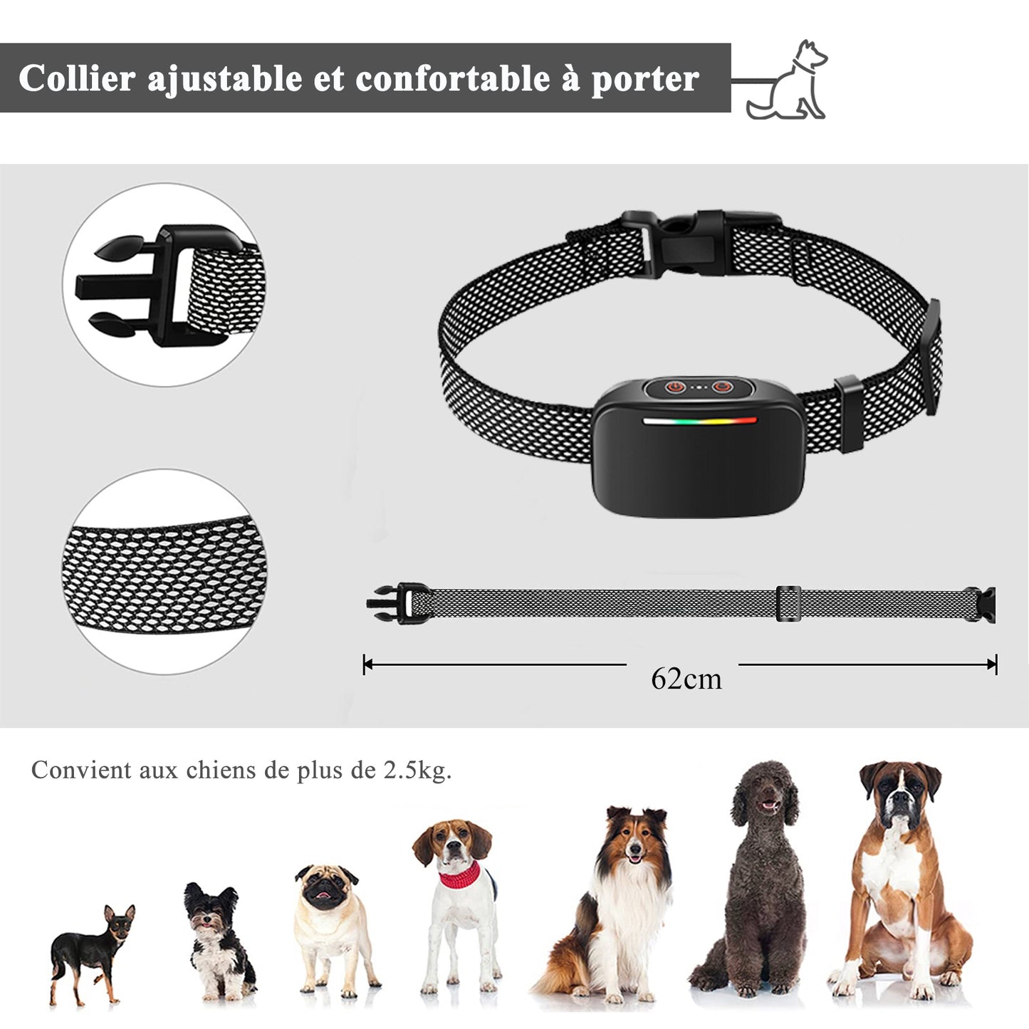 Automatic Anti Bark Dog Collar, Shock Collar-GNABT8008