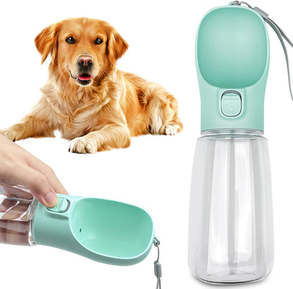 Bouteille d'eau Portable pour Chien,550ml Bouteille d'eau de Voyage antibactérienne de qualité Alimentaire pour Chien et Chat, Eau Potable pour Animal de Compagnie en Plein Air