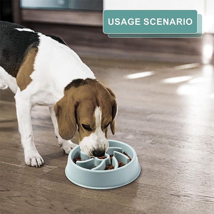 Gamelle Anti Glouton Chien Chat d'alimentation Lente Favorise Alimentation Saine et Digestion Lente, Gamelle pour Chien Anti Glouton pour Petits/Moyens/Grands Animaux de Compagnie