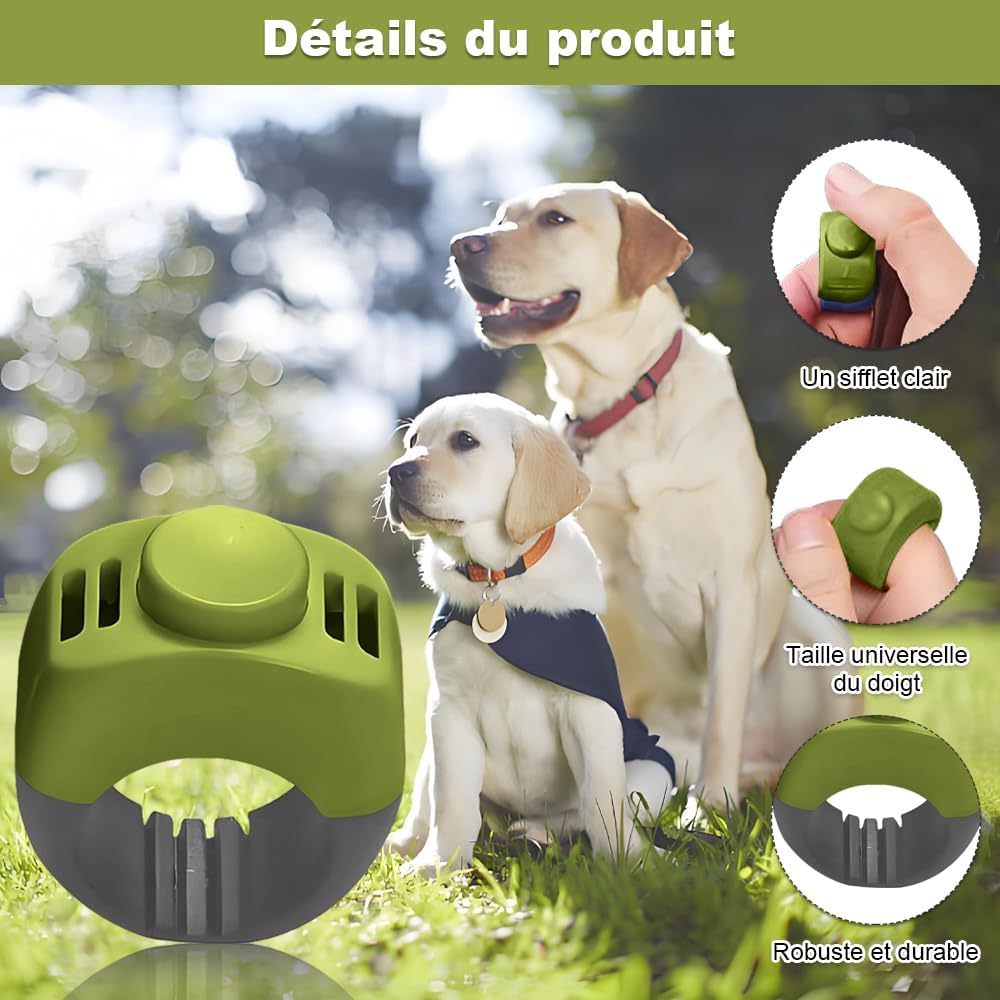 Lot de 2 clickers pour Chien (19 mm/21 mm) en Vert Herbe et Gris – Accessoire de Dressage Pratique pour Chien comme clicker Anneau pour Chien pour l'entraînement des Chiens
