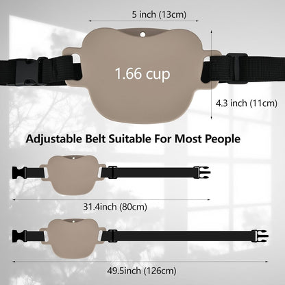 Pochette de dressage pour animaux de compagnie avec fermeture magnétique clicker 2.0 améliorée, ceinture en silicone de 1,66 tasse pour friandises pour chien, parfaite pour l'exercice et la
