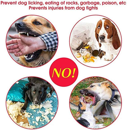 Muselière Souple Réglable pour Chiens en Nylon - Anti-Aboiement et Anti-Morsure - pour Petits et Moyens Chiens, Noir