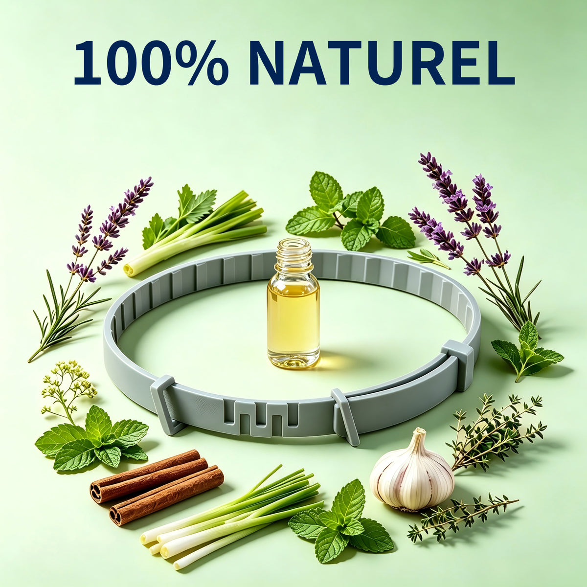 Collier Apaisant Anti‑Puces et Tiques pour Chat, Traitement Naturel,Jusqu'à 8 Mois de Prévention Puces et Tiques, Soutien Apaisant Contre Stress et Comportements Indésirables, Taille Ajustable