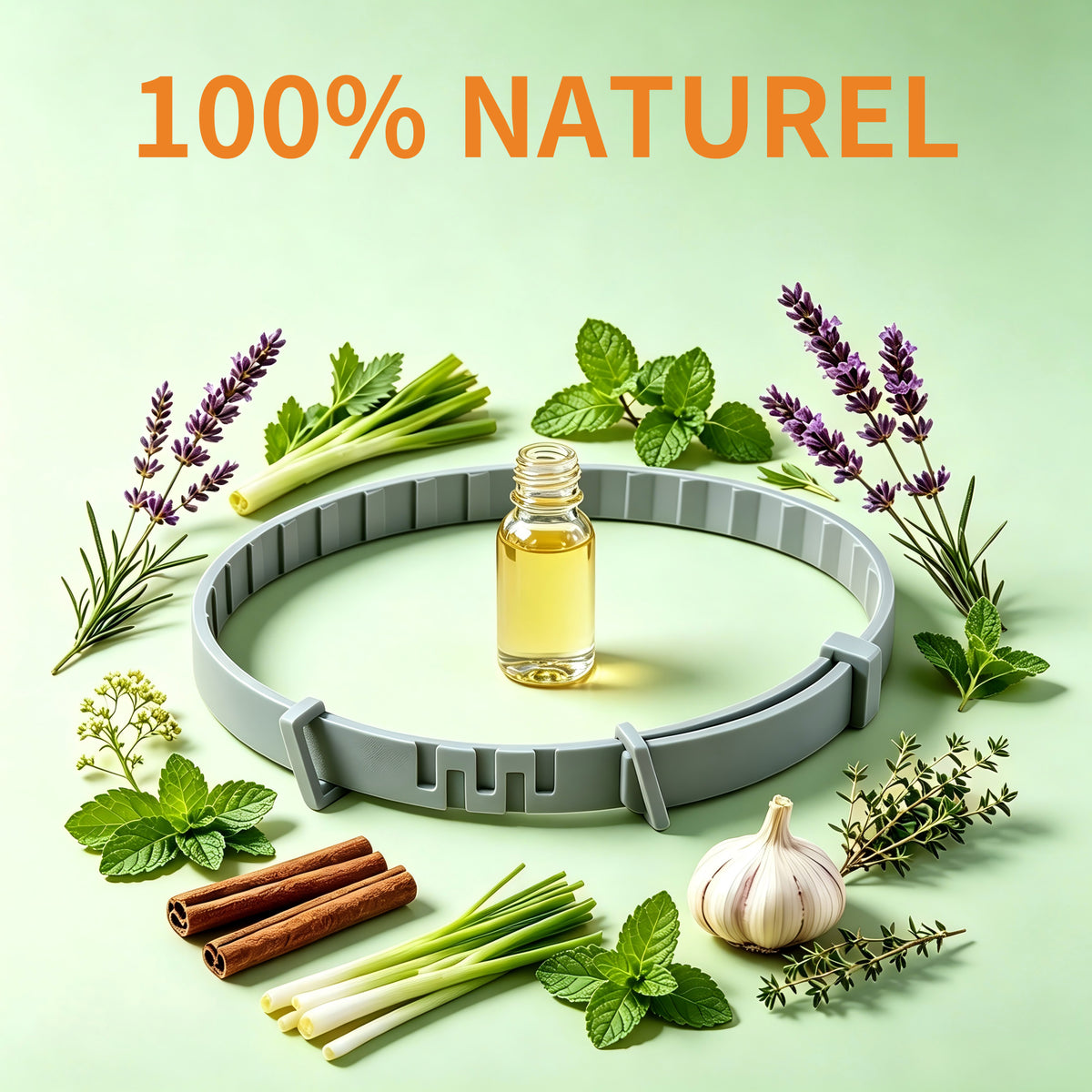 Collier Apaisant Anti‑Puces et Tiques pour Chien,Traitement Naturel,Jusqu'à 8 Mois de Prévention Puces et Tiques, Soutien Apaisant Contre Stress et Comportements Indésirables, Taille Ajustable