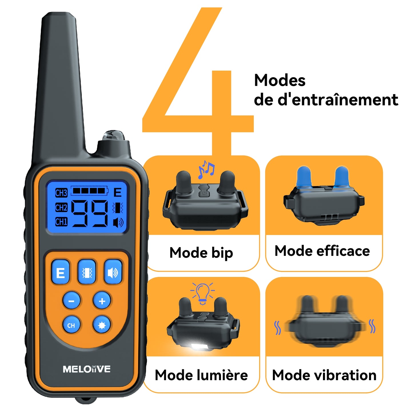Training Collar--Shock Collar--800 Meter Range-MR001