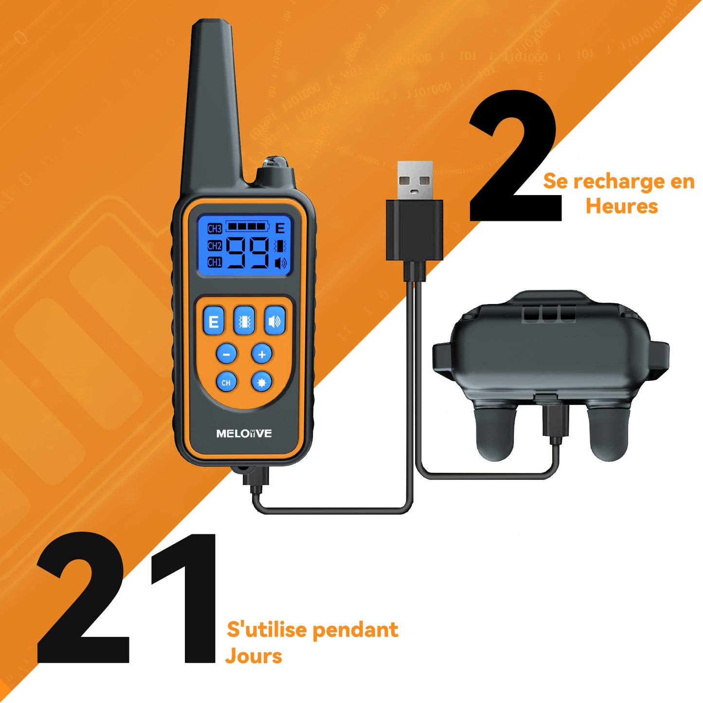 Training Collar--Shock Collar--800 Meter Range-MR001