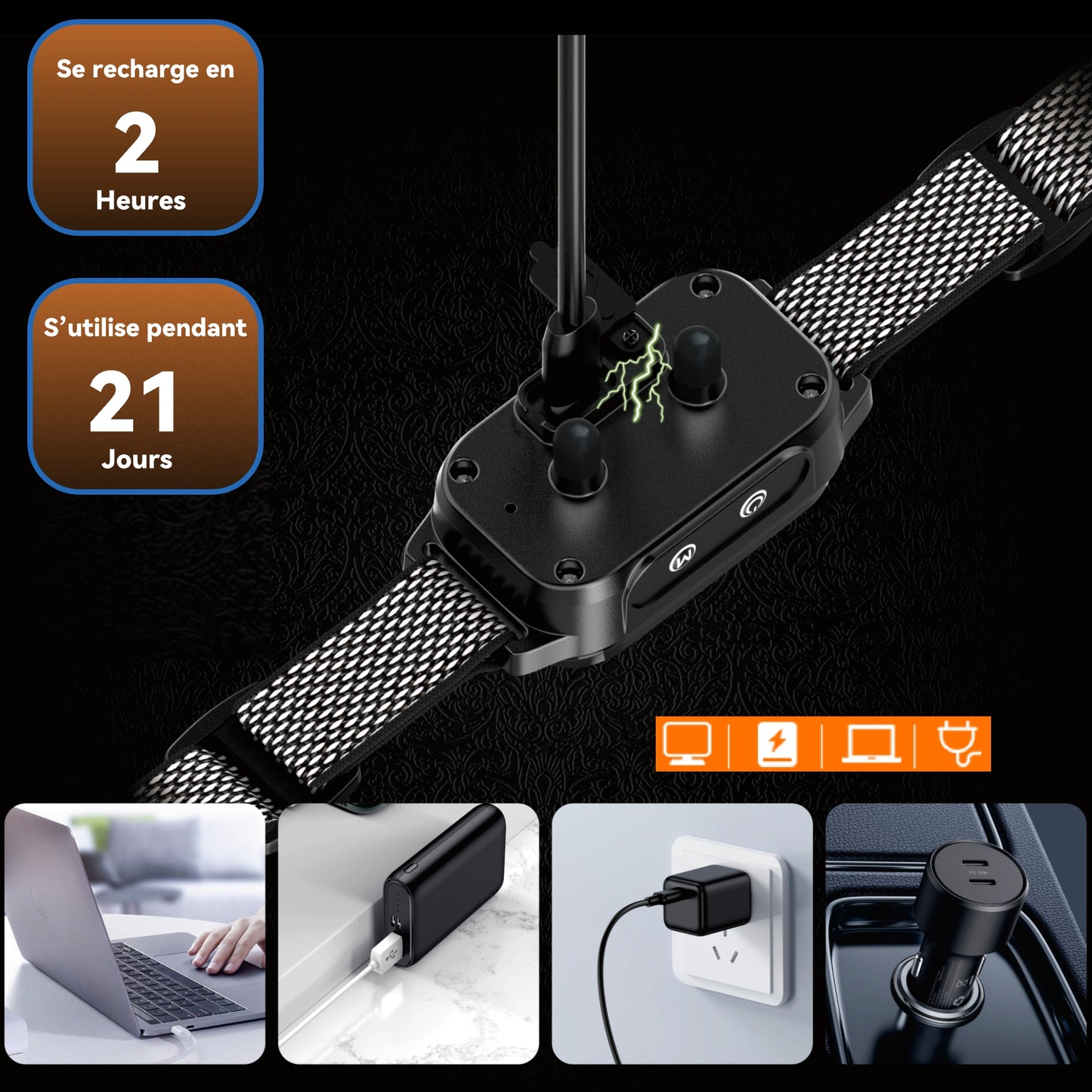 Automatic Anti Bark Dog Collar,Vibrating Collar-BS1