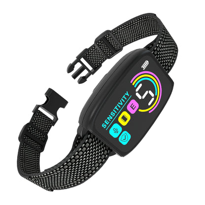 Collier Anti Aboiement Chien Automatique,Collier Choc,Noir-M773B
