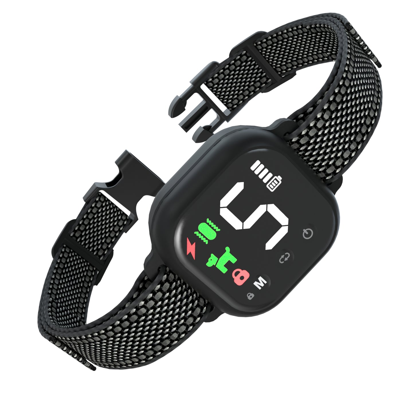 Collier Anti Aboiement Chien Automatique,Collier Choc,Noir-MD23T-B