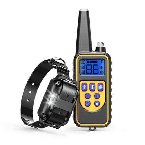 Collier de dressage pour 1 chien----Contrôle manuel portée 800 mètres--Imperméable d'un niveau IP67 (FI3)