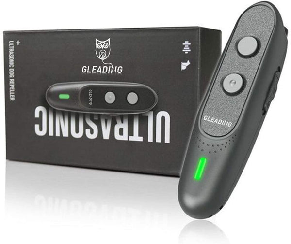 Dispositif de Dressage pour Chiens à Ultrasons, Dissuasion de Contrôle d'Aboiements Ultrasonique de Chiens Rechargeable et Sûr, Appareil Anti-aboiement à Ultrasons pour Chien Portable-GPU30