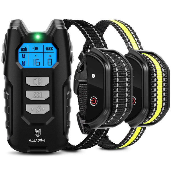 Collier de Dressage pour Deux Chien Rechargeable et IP67 Étanche avec Portée de 400 Mètres--GDT101-2