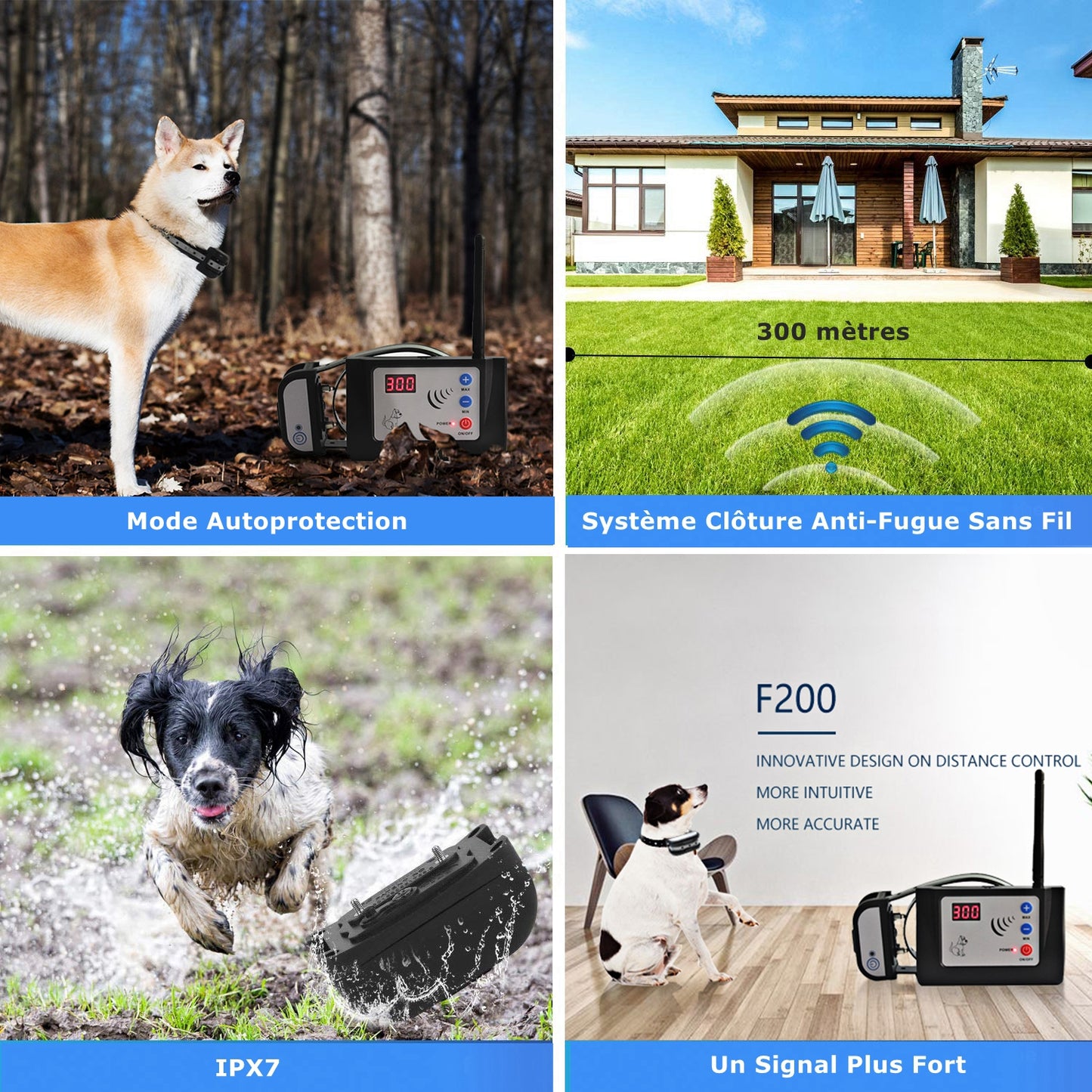 Wireless Fence System with Waterproof Collar-Wireless Fence-Dog Fence(GAF002)